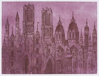 Original Cities Printmaking by Annemarie Petri