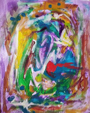 Original Abstract Painting by Kit Wolf GHOST