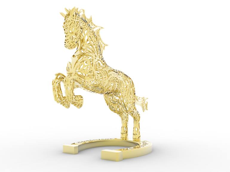 Original Abstract Animal Sculpture by Oyma Three D