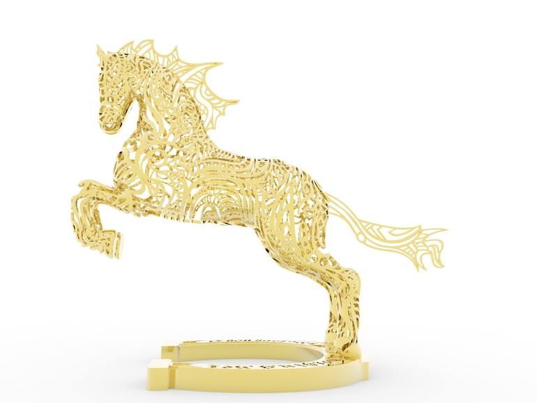 Original Abstract Animal Sculpture by Oyma Three D