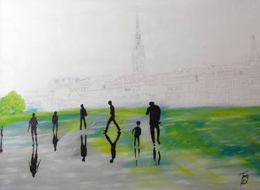 Original Modern Cities Paintings by Nicole Theresia Spitzwieser