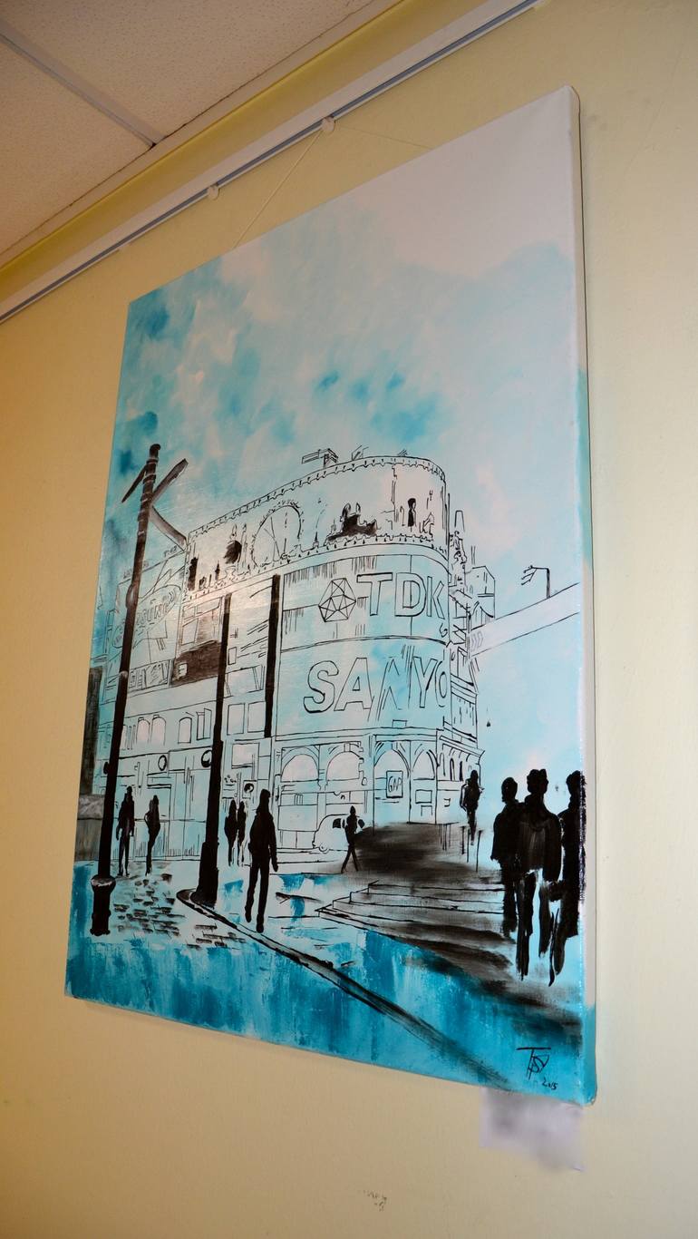 Original Modern Cities Painting by Nicole Theresia Spitzwieser