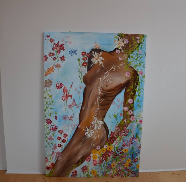Original Fine Art Erotic Painting by Nicole Theresia Spitzwieser