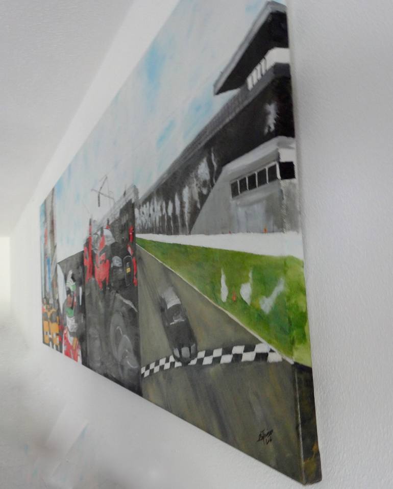 Original Automobile Painting by Nicole Theresia Spitzwieser