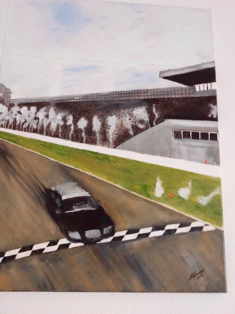 Original Art Deco Transportation Painting by Nicole Theresia Spitzwieser