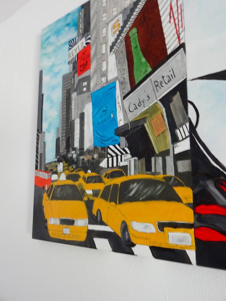 Original Art Deco Transportation Painting by Nicole Theresia Spitzwieser