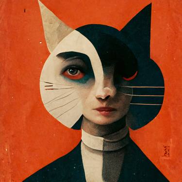 Print of Cats Digital by Marco Grà