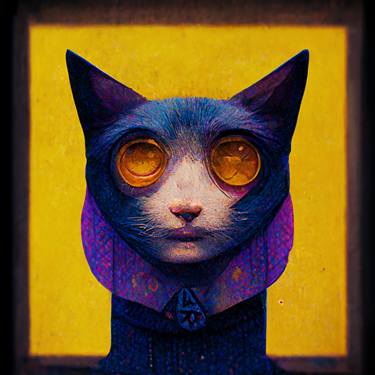 Print of Conceptual Cats Digital by Marco Grà