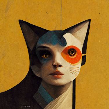 Print of Conceptual Cats Digital by Marco Grà