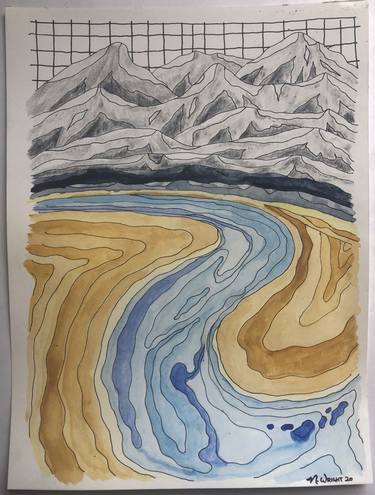 Print of Landscape Drawings by JB Nearsy