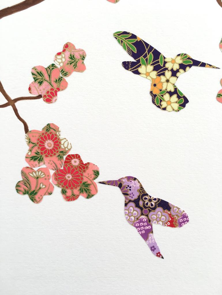 Original Floral Collage by Natasha Sorelli