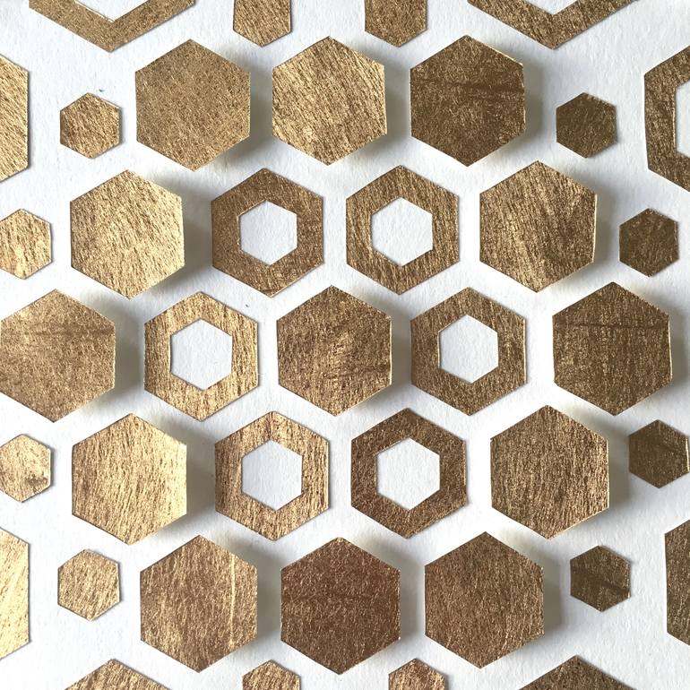 Original Abstract Geometric Collage by Natasha Sorelli