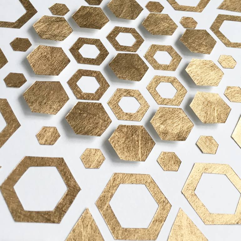 Original Abstract Geometric Collage by Natasha Sorelli