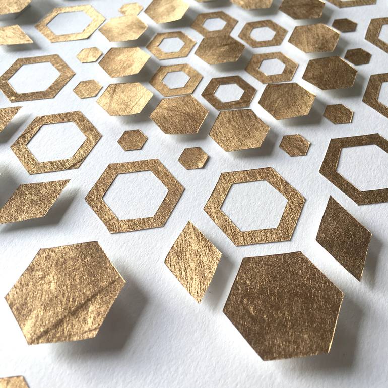 Original Abstract Geometric Collage by Natasha Sorelli
