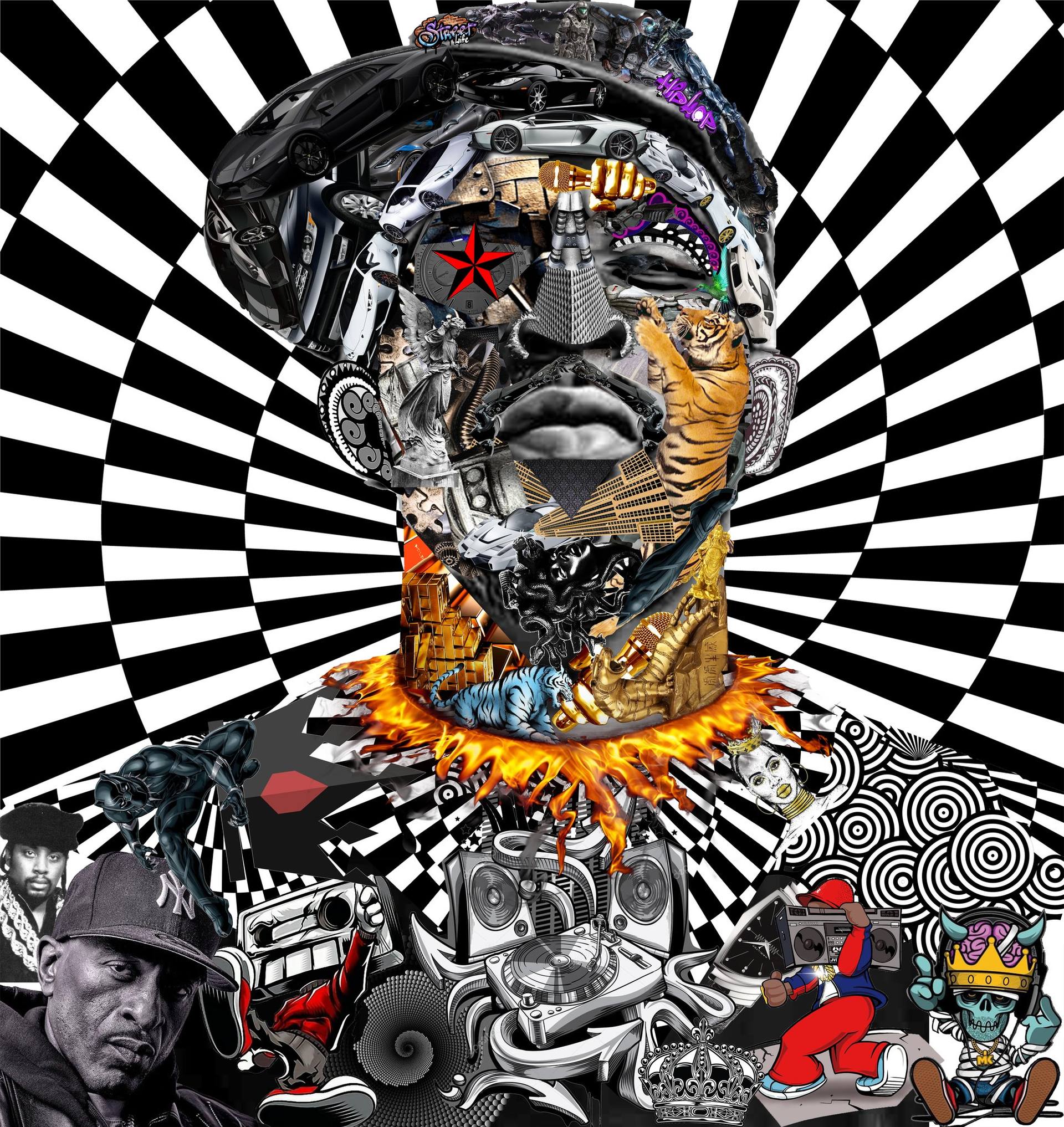 GODMC Mixed Media by Street Art By Glil | Saatchi Art United Arab