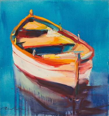 Print of Expressionism Boat Paintings by Georgi Andonov
