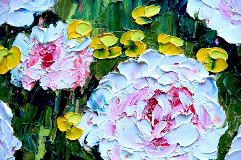 Original Floral Painting by Olya Shevel