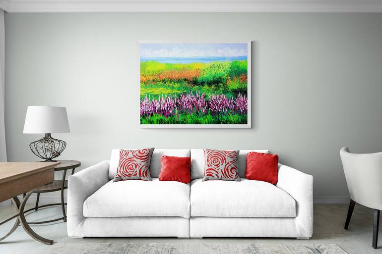 Original Landscape Painting by Olya Shevel