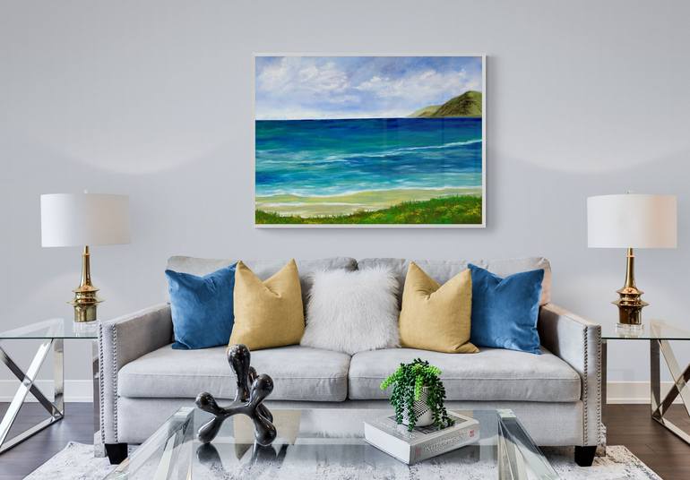 Original Beach Painting by Olya Shevel