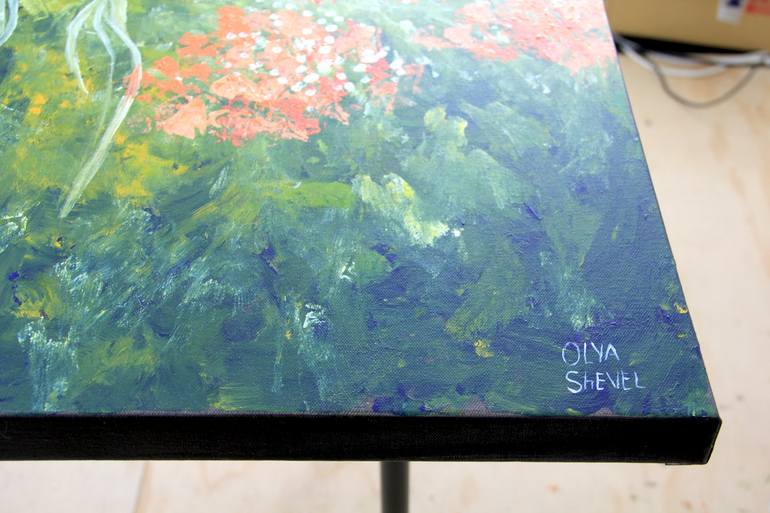 Original Floral Painting by Olya Shevel