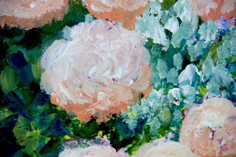 Original Floral Painting by Olya Shevel