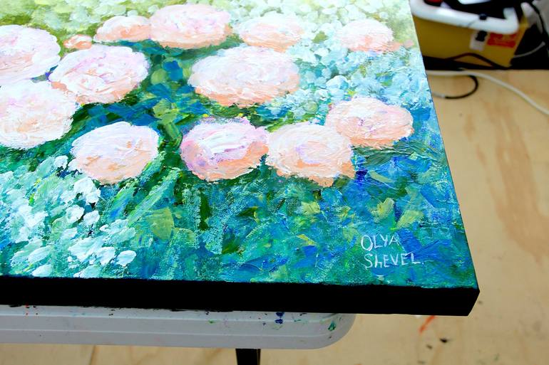 Original Floral Painting by Olya Shevel