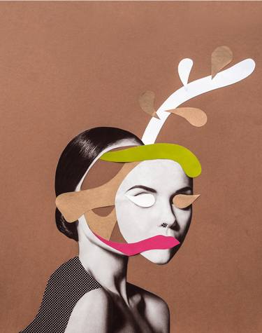 Print of Minimalism Portrait Collage by Mariana Shieverska