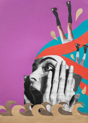 Print of Abstract Portrait Collage by Mariana Shieverska