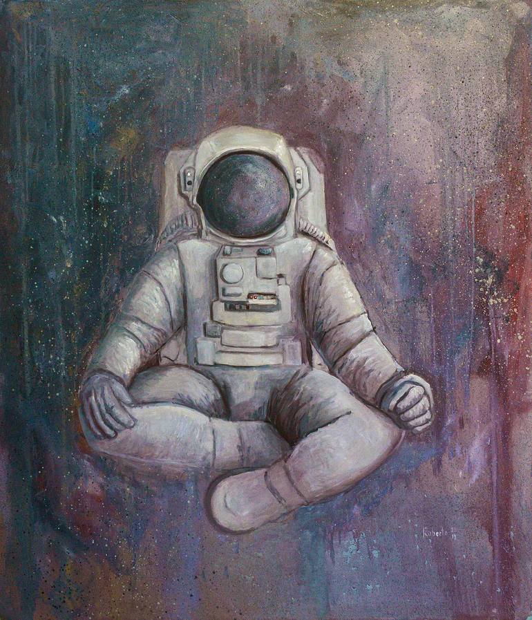 astronaut painting