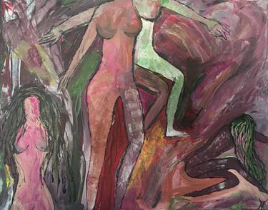 Original Abstract Women Paintings by Henrieta Janova