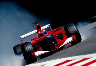 Monza 2001. Ferrari en rouge et noir en hommage aux attentas de New York - Limited Edition 1 of 10 thumb