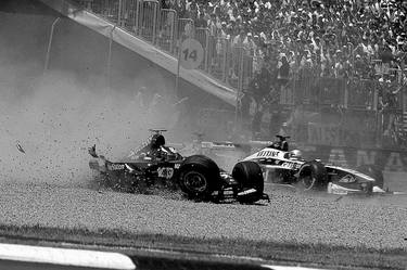 Crash between Jarno Trulli and Zanardi - Limited Edition of 10 thumb