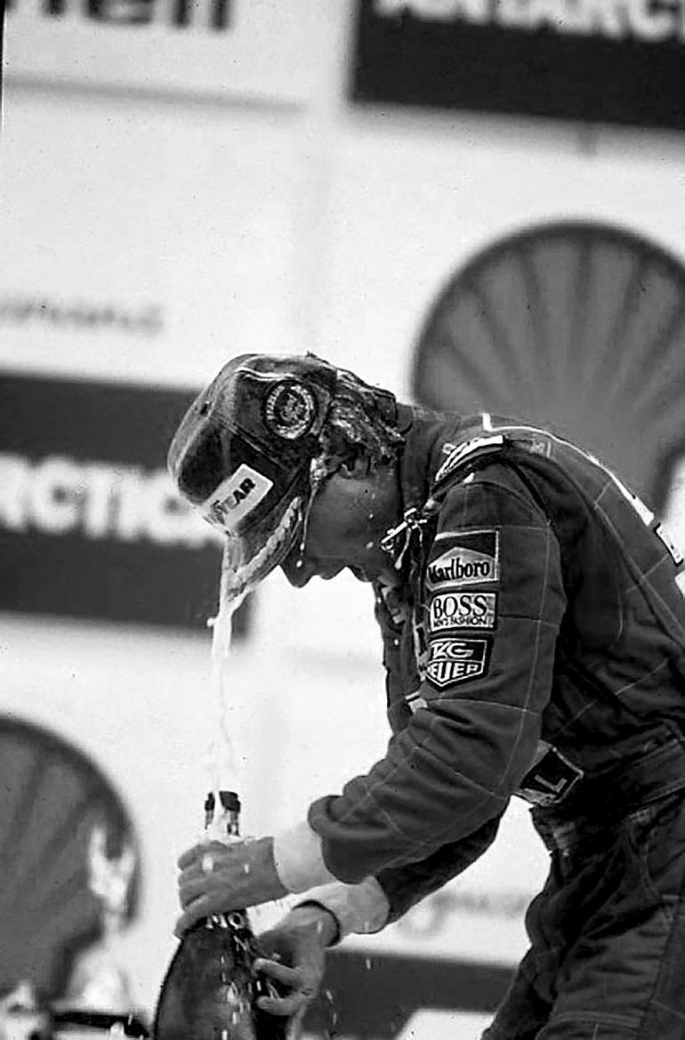 Ayrton Senna Noir et blanc. F1 by Leroyphoto