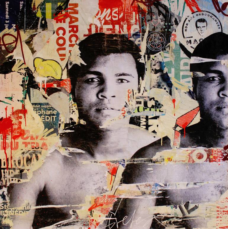 Float Like A Butterfly Sting Like A Bee Collage By Michiel Folkers Saatchi Art