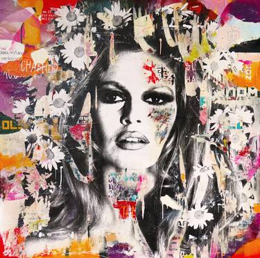Original Abstract Expressionism Pop Culture/Celebrity Paintings by Michiel Folkers
