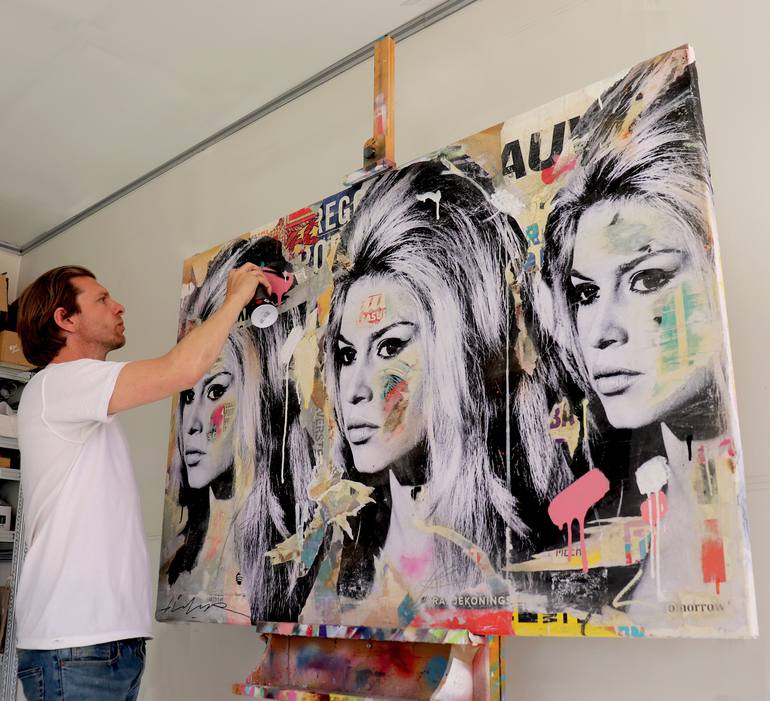 Original Expressionism Pop Culture/Celebrity Painting by Michiel Folkers