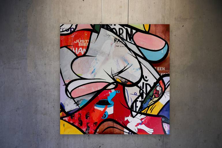 Original Abstract Painting by Michiel Folkers