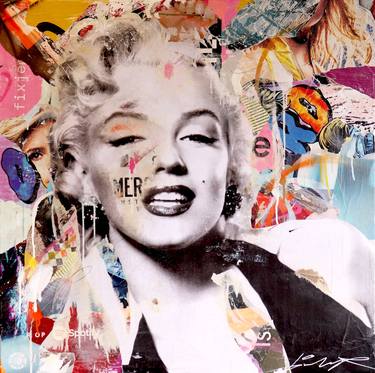 Original Pop Art Pop Culture/Celebrity Collage by Michiel Folkers