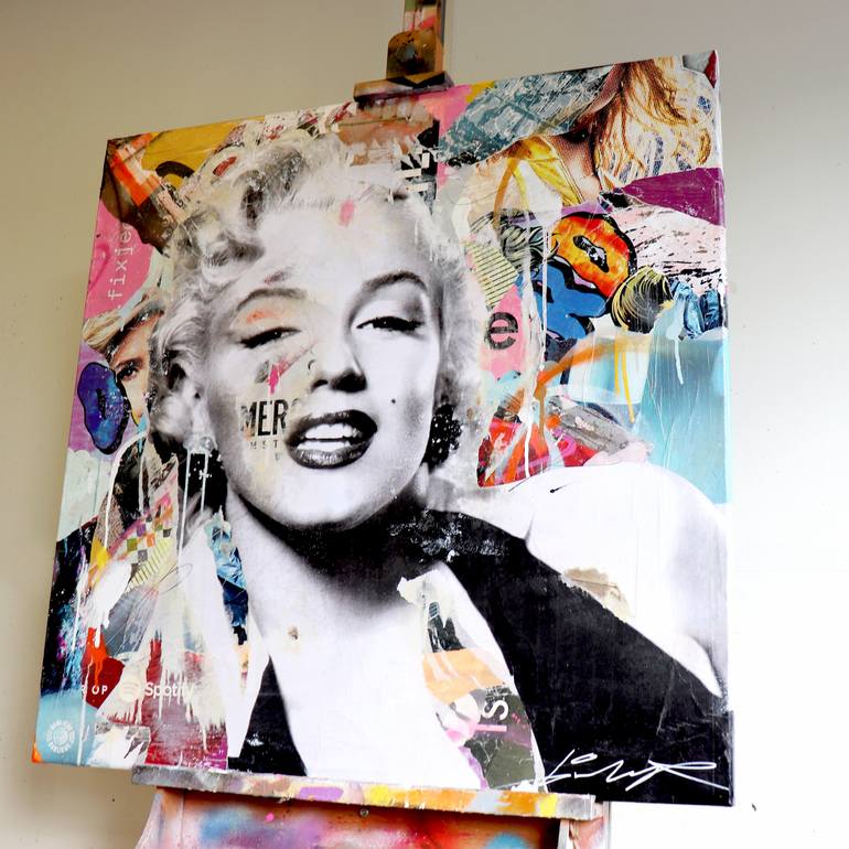 Original Pop Art Pop Culture/Celebrity Collage by Michiel Folkers