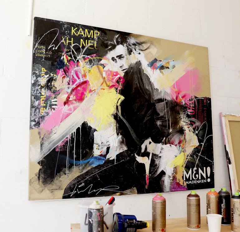 Original Abstract Pop Culture/Celebrity Painting by Michiel Folkers