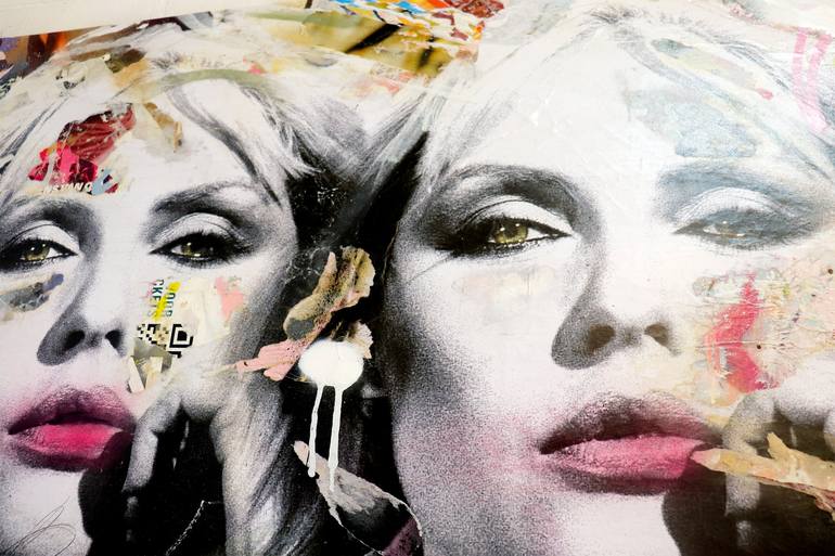 Original Street Art Pop Culture/Celebrity Collage by Michiel Folkers