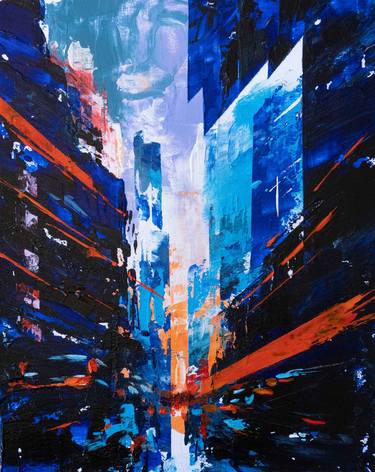 Print of Expressionism Cities Paintings by Yuriy Kraft