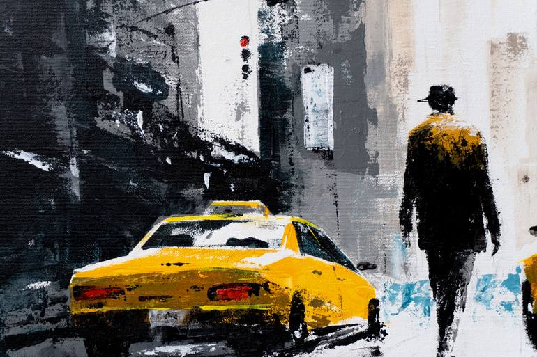 Original Impressionism Cities Painting by Yuriy Kraft
