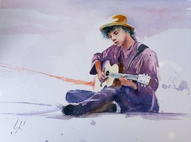 Original Impressionism Music Paintings by Yuriy Kraft