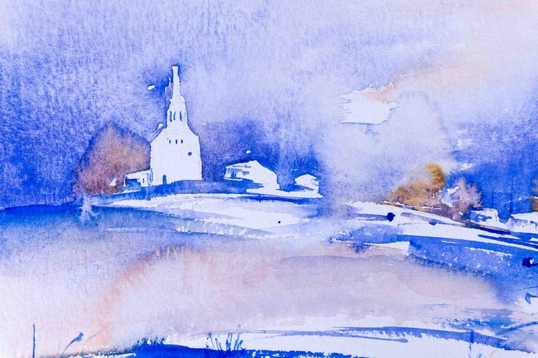 Original Impressionism Landscape Painting by Yuriy Kraft