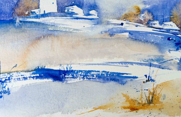 Original Impressionism Landscape Painting by Yuriy Kraft