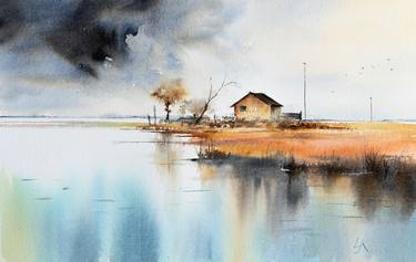 Print of Impressionism Landscape Paintings by Yuriy Kraft