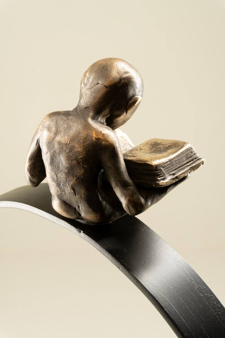 Original Figurative Children Sculpture by Yuriy Kraft