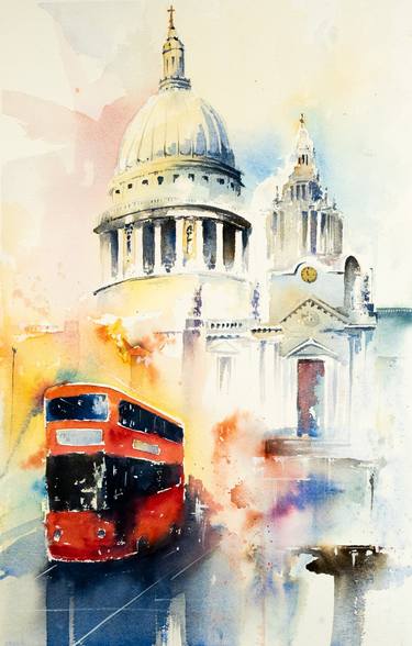 "St. Paul's Cathedral in Watercolor Splendor" thumb