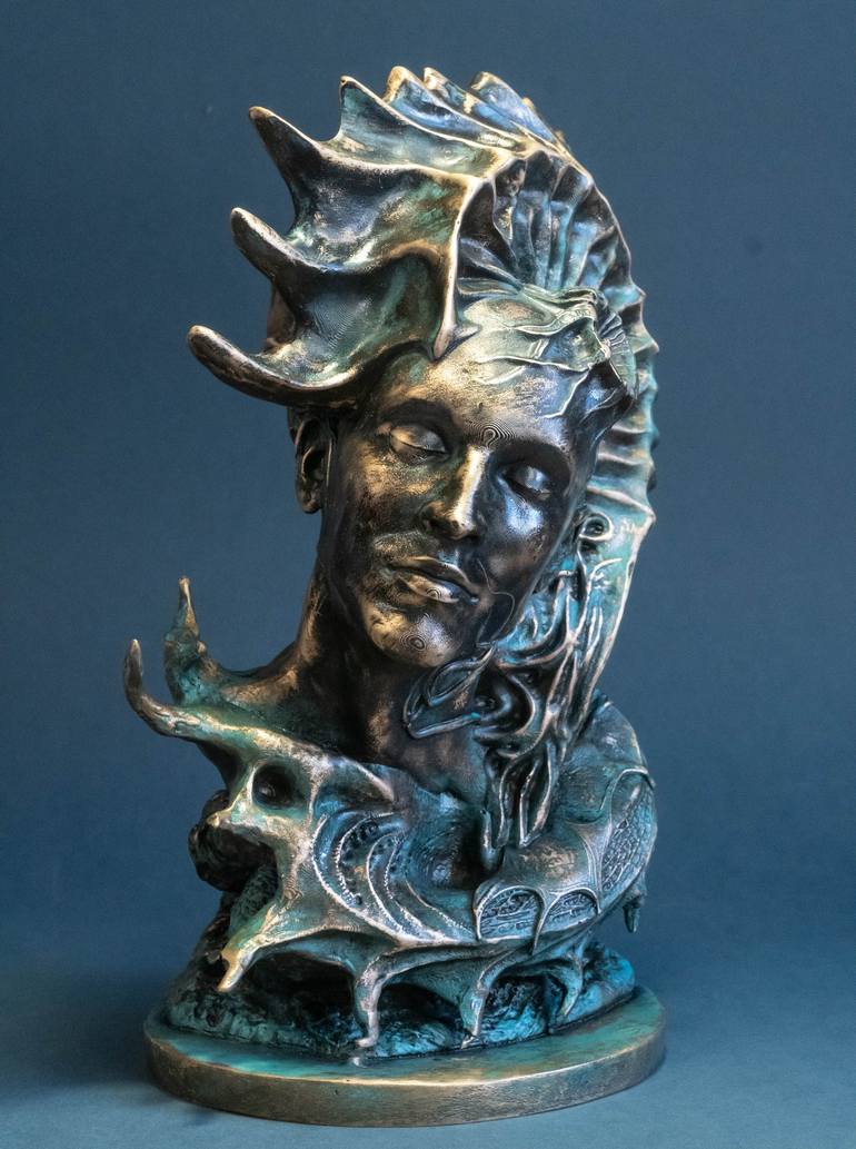 Original Surrealism Fantasy Sculpture by Yuriy Kraft